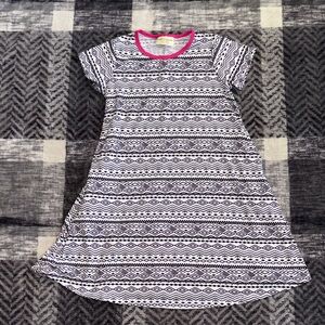 Bobbie Brooks Black and White Patterned Kids Nightgown